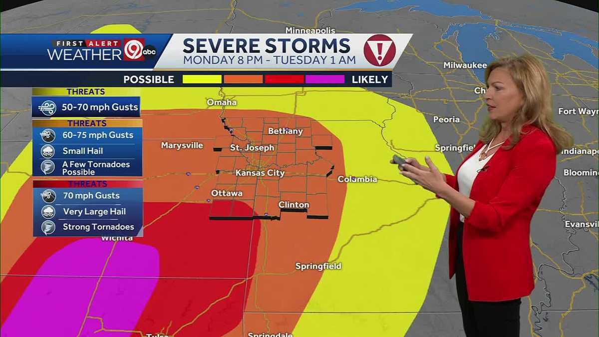 Kansas City weather: Severe storms are possible tonight - KMBC