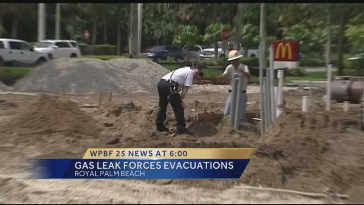 Gas leak forces evacuations in Royal Palm Beach