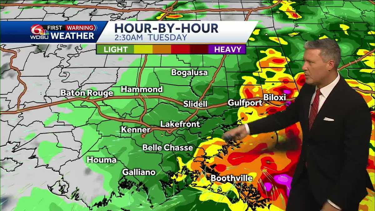 New Orleans weather forecast severe weather storms tornadoes