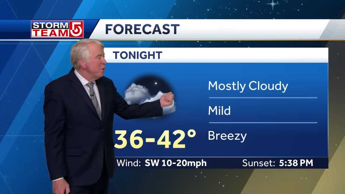 Video: Mostly cloudy, evening rain Wednesday
