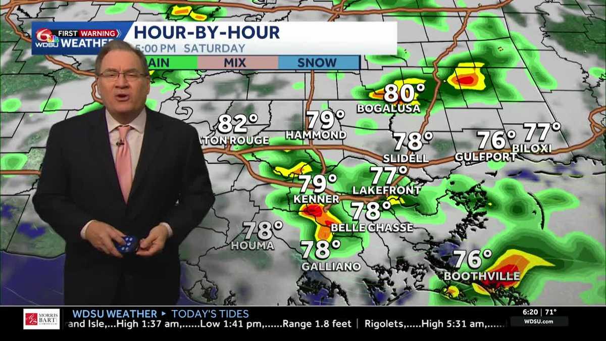 Scattered rain & thunderstorms for Halloween evening
