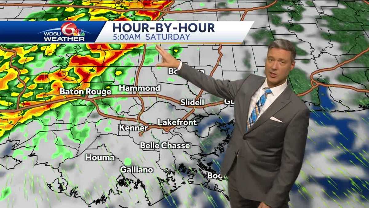 New Orleans Saturday storms Saturday rain