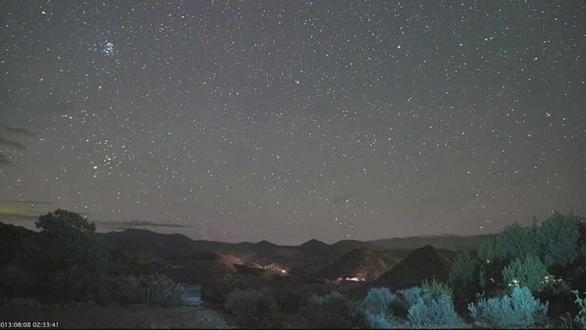 Albuquerque TV viewer captures time lapse of Perseid meteor shower