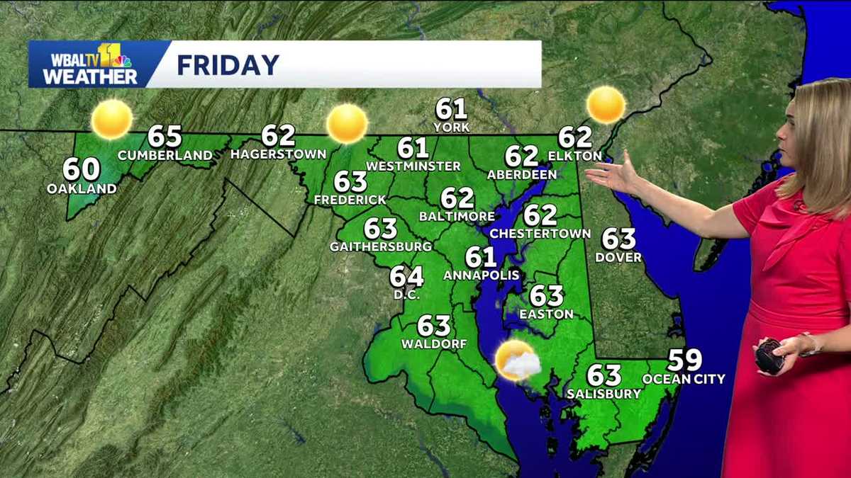 Baltimore Weather: Breezy on Thursday - WBAL