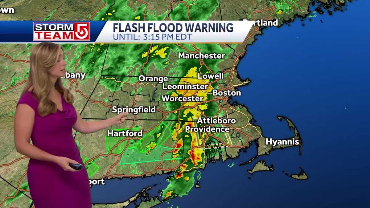 Video: Flash flood warnings up as more rain moves in