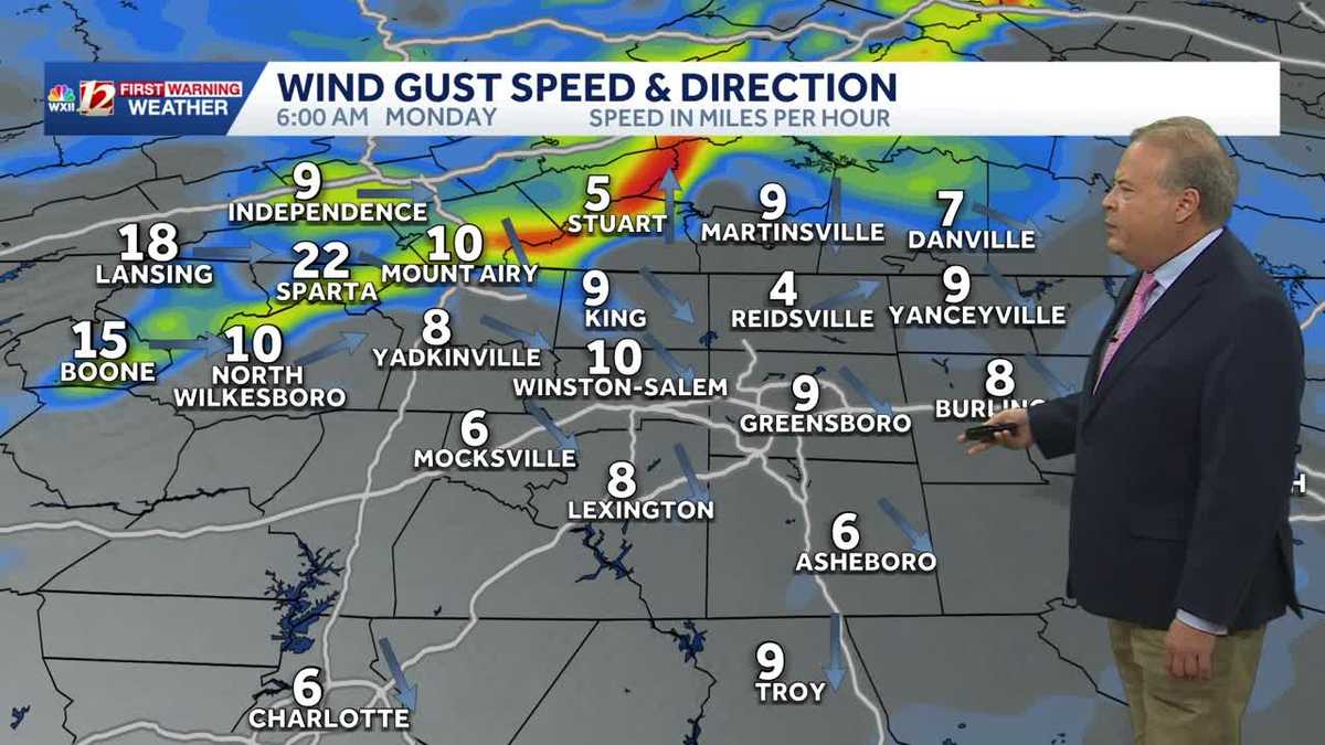 We'll see dry but chilly days Sunday & Monday. A little milder mid week, another cool down late week