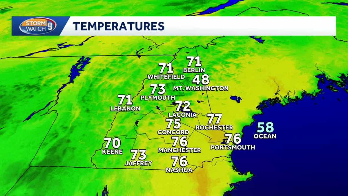 Video: Heavy rain moving into southern New Hampshire