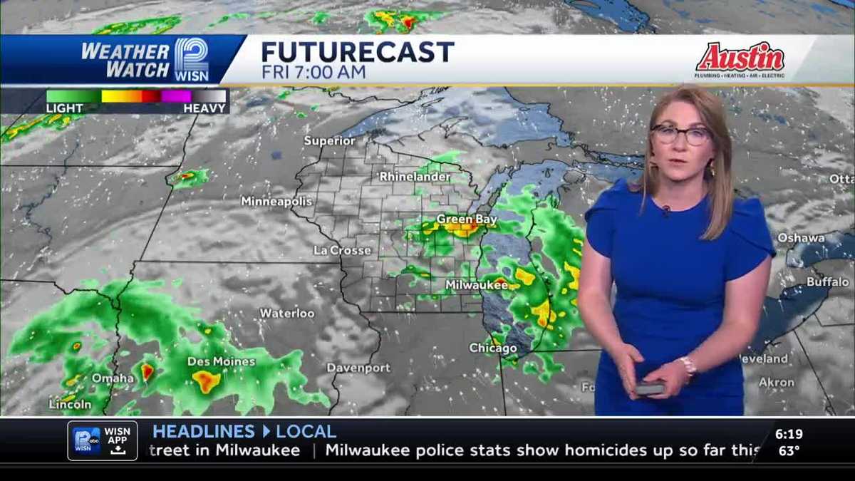 Sun to Storm Chance in SE Wisconsin