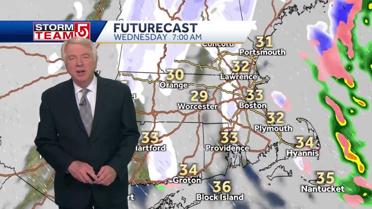 Video: Snow, rain showers to continue through morning commute