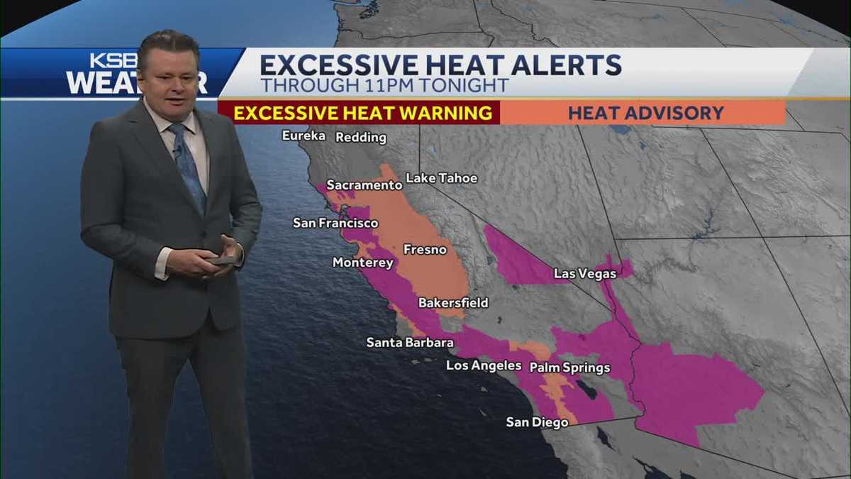 Heat advisory issued for Central Coast