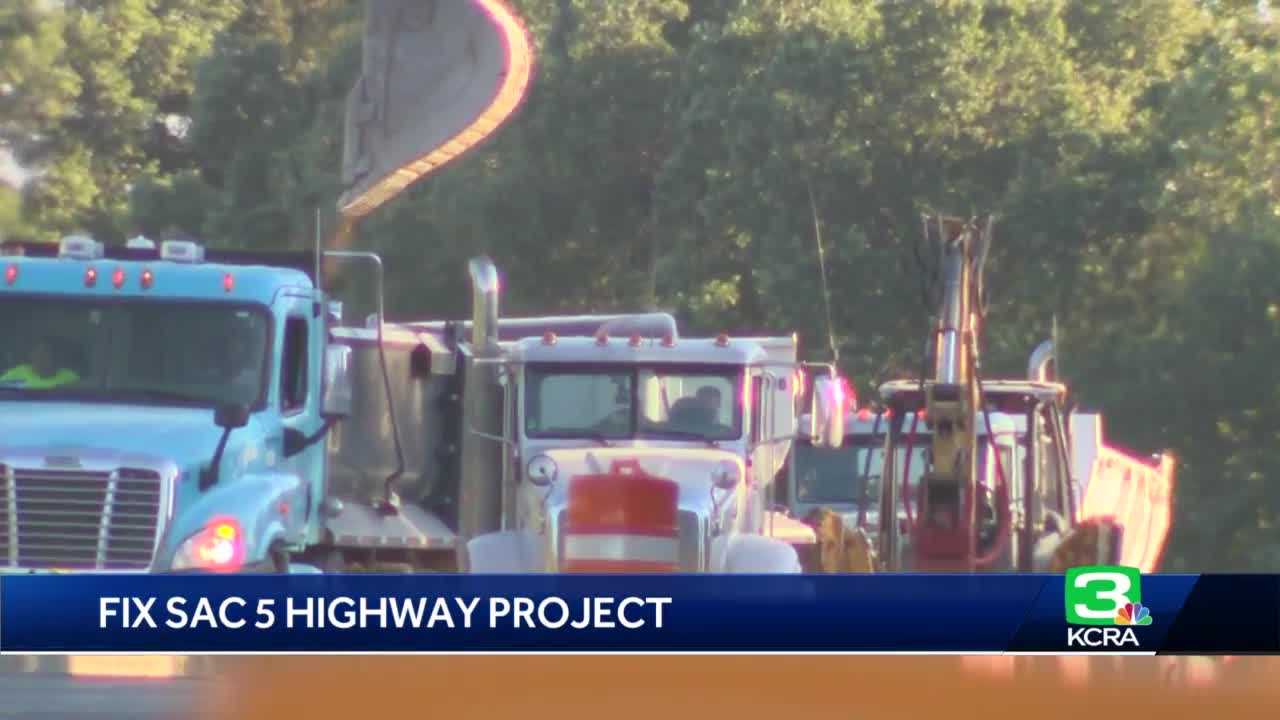 Delays Expected As Crews Continue I-5 Extended Lane Closures In Sacramento