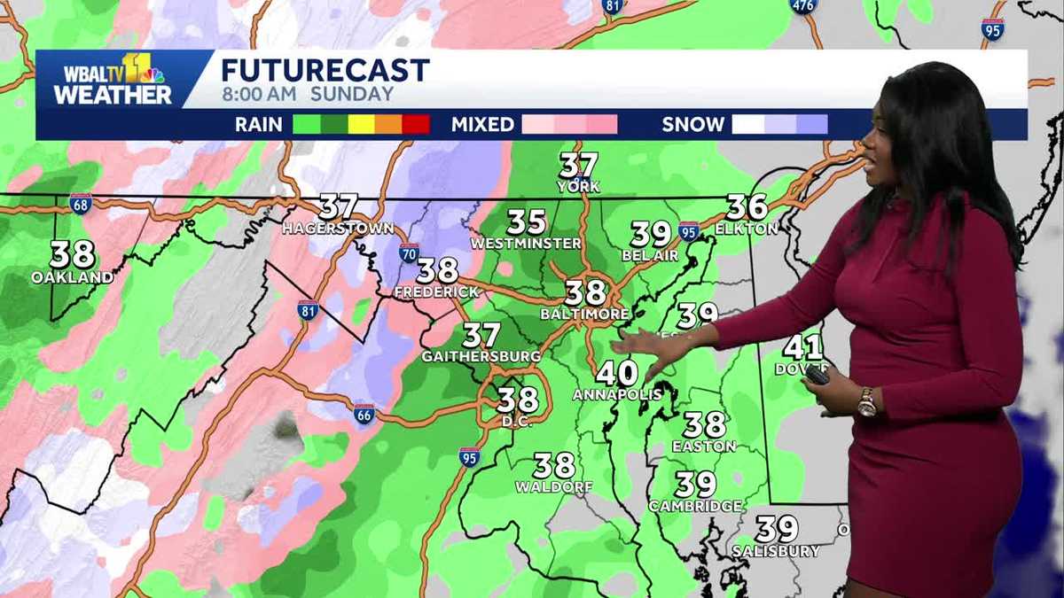 Rain Sunday could impact post-Thanksgiving travel; snow Tuesday?