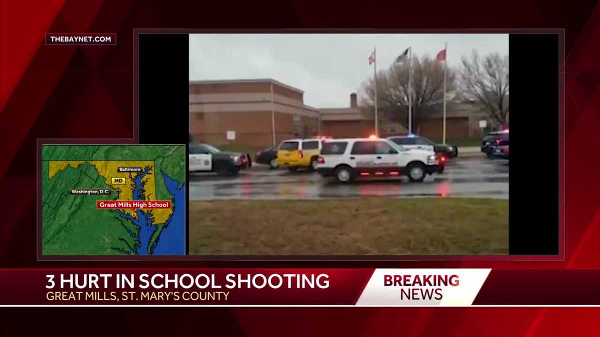 Video: 3 injured in shooting at high school in St. Mary's County