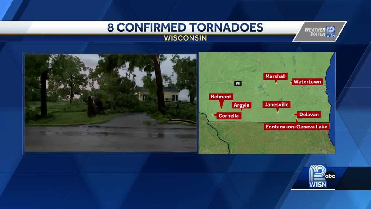 Two more tornadoes confirmed from Saturday storms, bringing total to 8