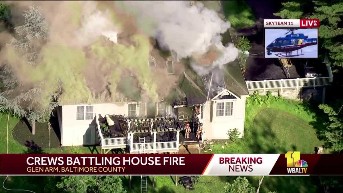 Firefighters called to large house fire in Glen Arm