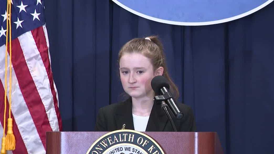 Oldham County pediatric cancer survivor speaks in support of increased research funding