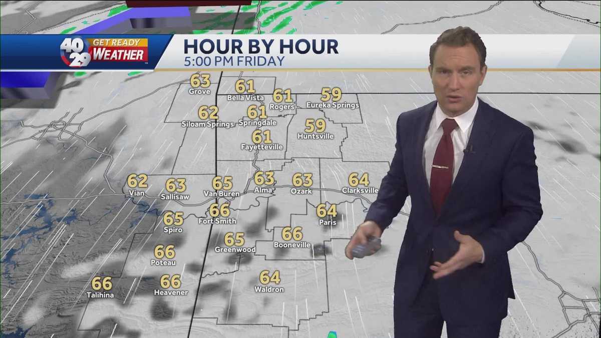 Rain chances arrive Friday night