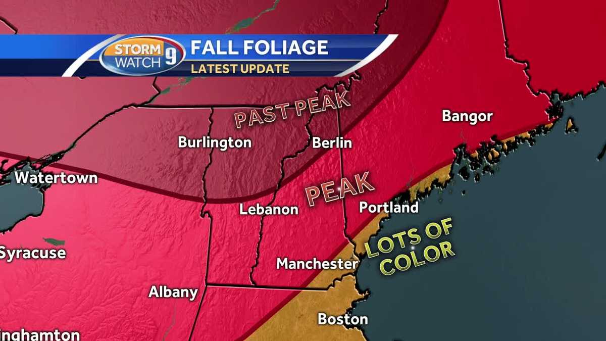 Most of NH now seeing peak fall foliage