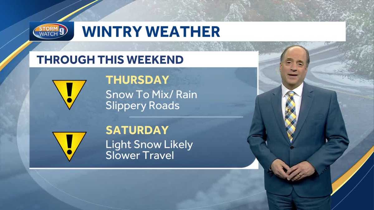 NH forecast video: Snow, mix could mean slippery morning commute