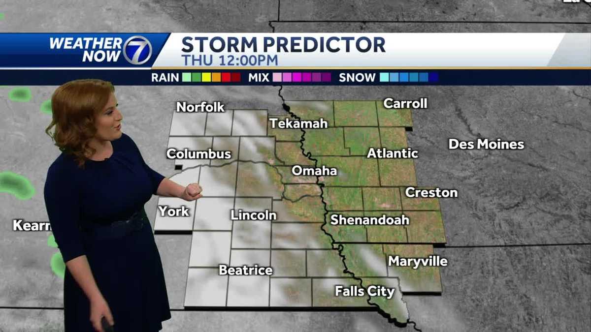 Increasing clouds Thursday, spotty evening showers