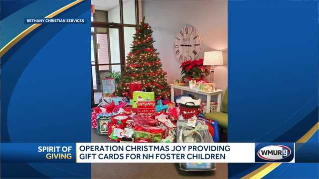 Operation Christmas Joy helps foster children in New Hampshire