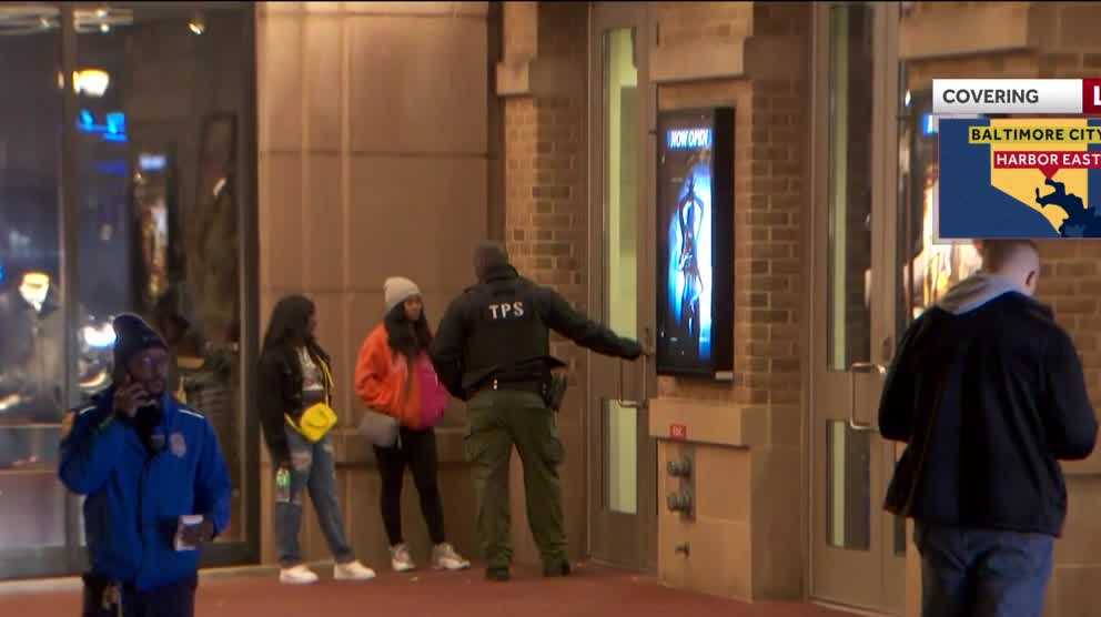Gunshots fired inside Harbor East movie theater