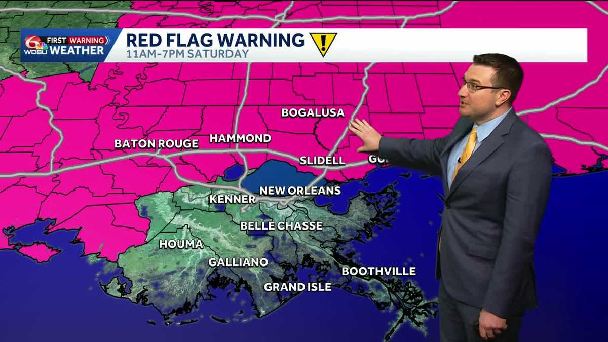 Fire weather danger for Saturday and cooler