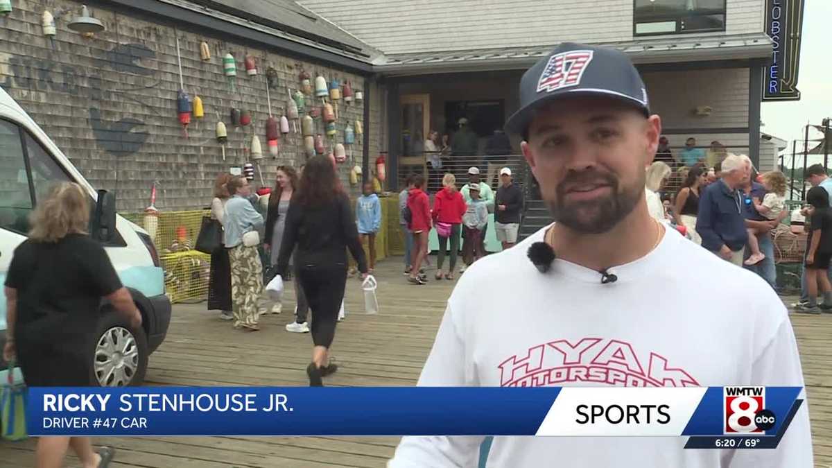 NASCAR driver visits Portland