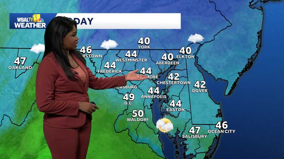 Cloudy, chilly Tuesday before warmer temps for Christmas