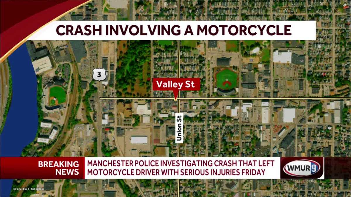 Motorcyclist seriously injured after crash in Manchester