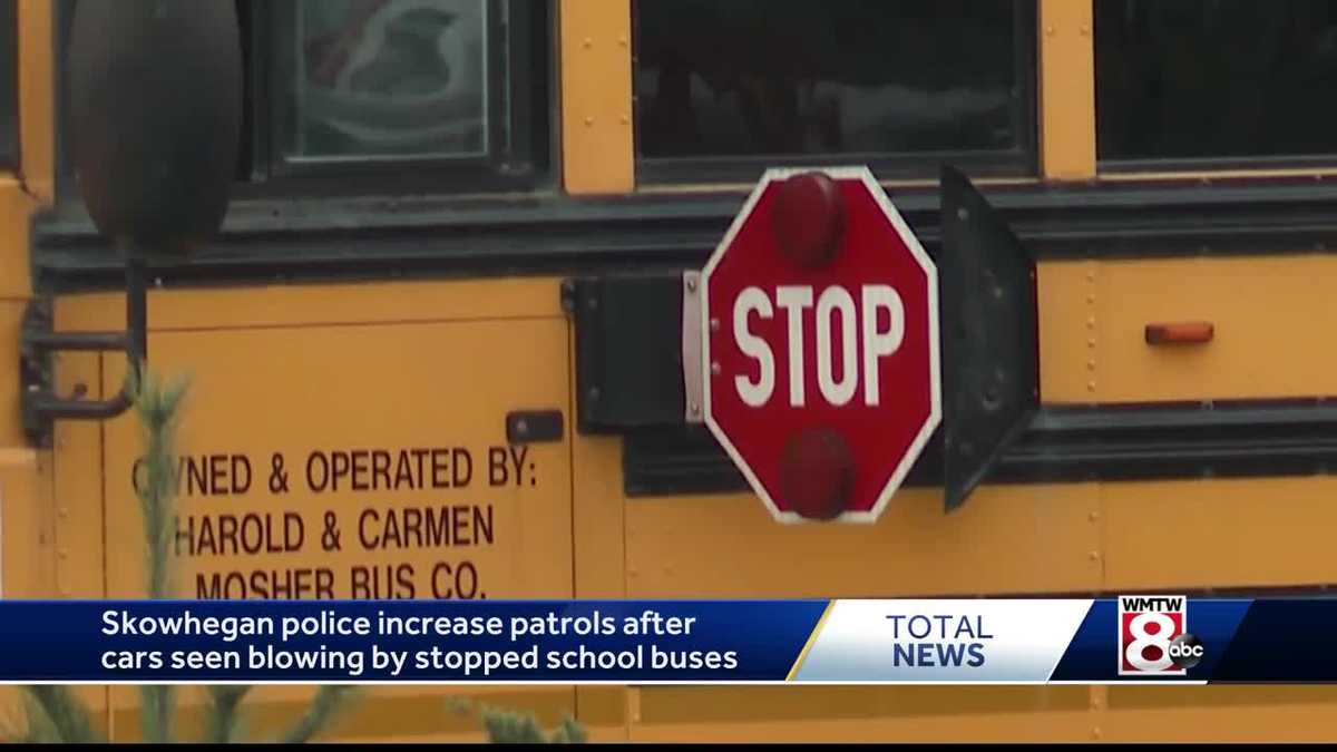 Skowhegan police cracking down on drivers who don't stop for school buses