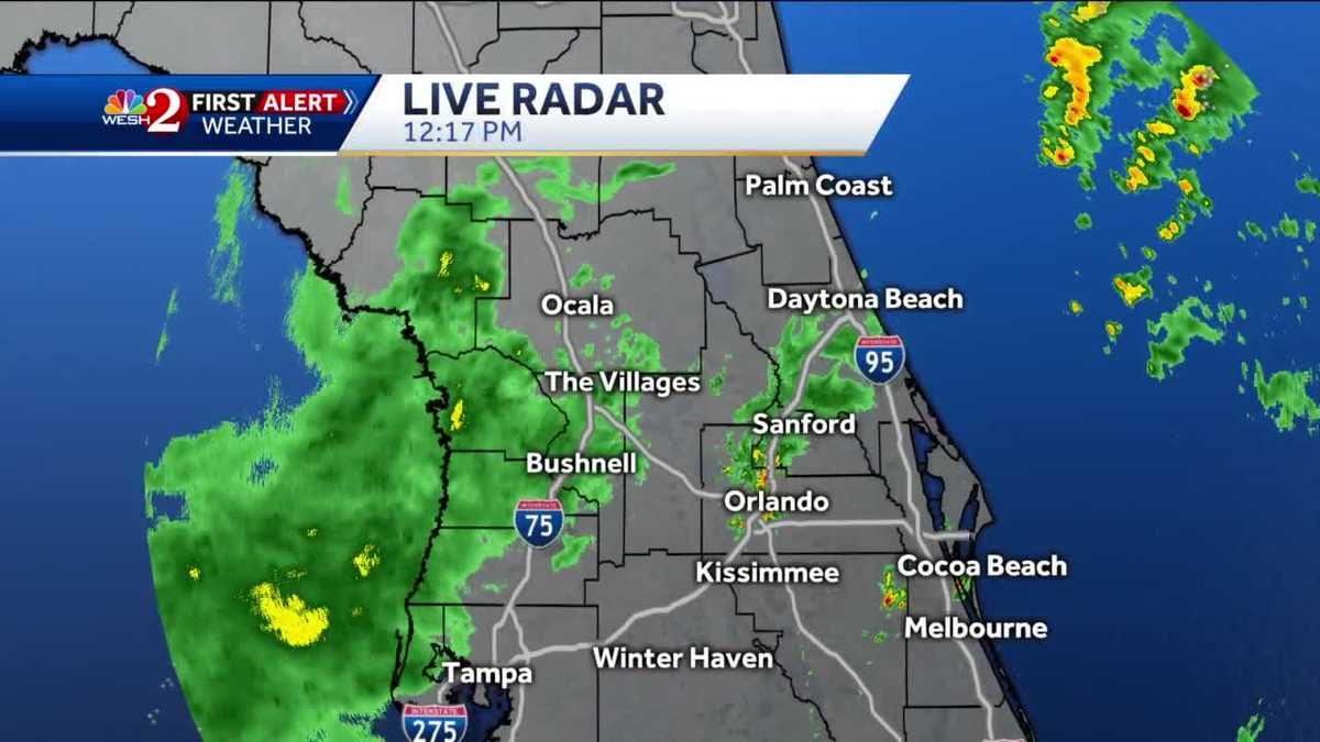 Tracking rain in Central Florida