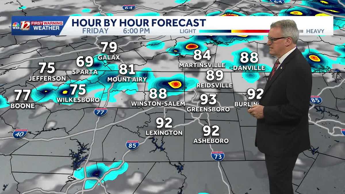 Few Piedmont Triad storms may turn severe Friday