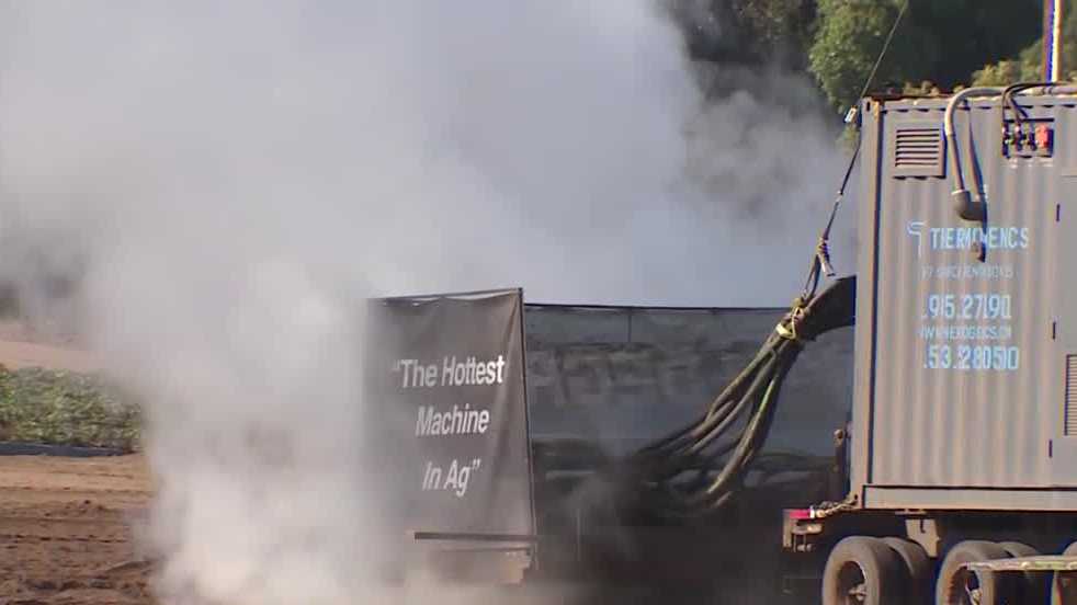 UC Santa Cruz tests hot steam as alternative to farm fumigants