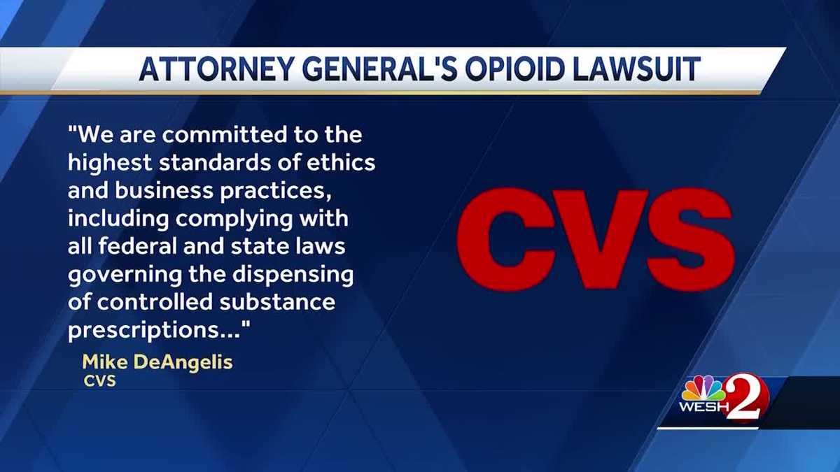 Florida files opioid lawsuit against CVS, Walgreens