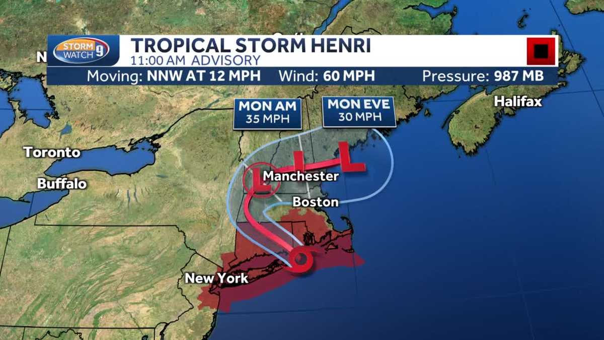 Video: Henri weakens to tropical storm ahead of landfall