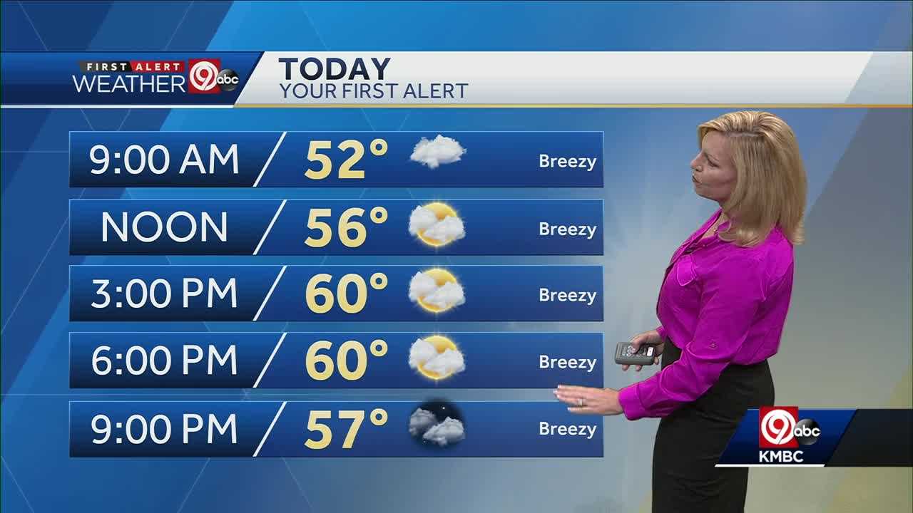 Breezy, Cooler Temperatures Ahead For Thursday