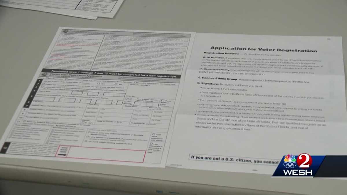 Flurry of voter registration forms confuse Florida residents