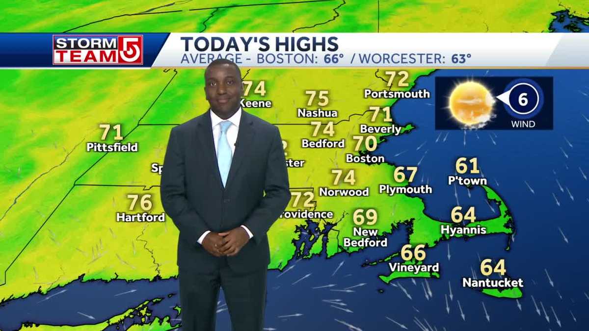 Video: Sunshine returns with temps in 70s