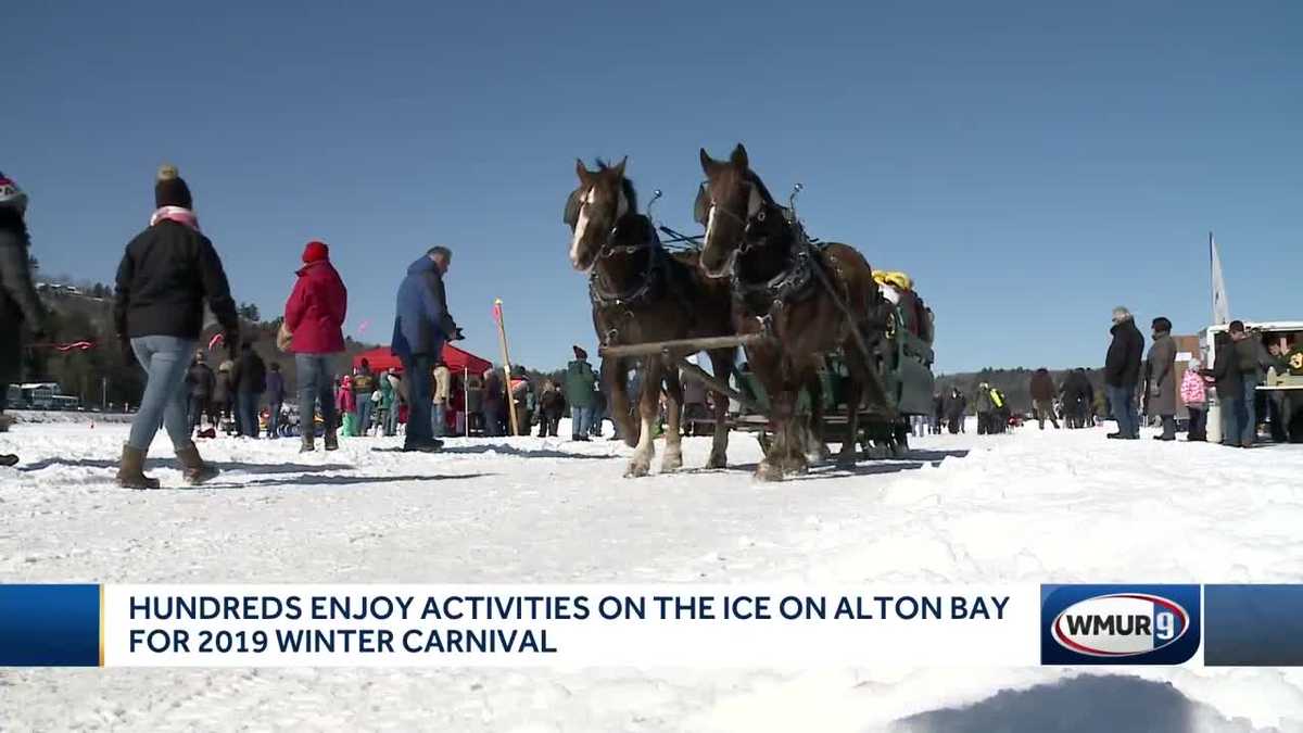 Hundreds enjoy activities on the ice at winter carnival in Alton Bay