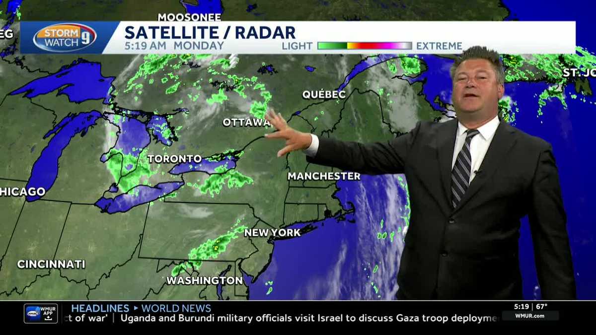 Video: Sunshine returns ahead of more chances for passing showers