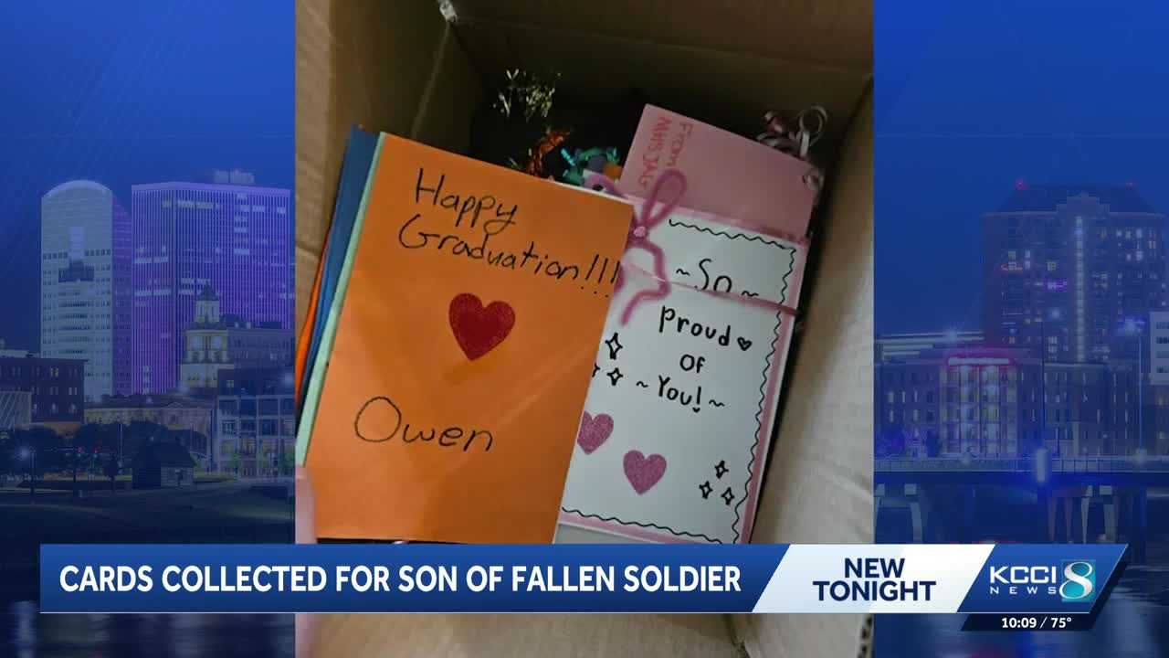 Nearly 1,300 graduation cards collected for son of fallen soldier