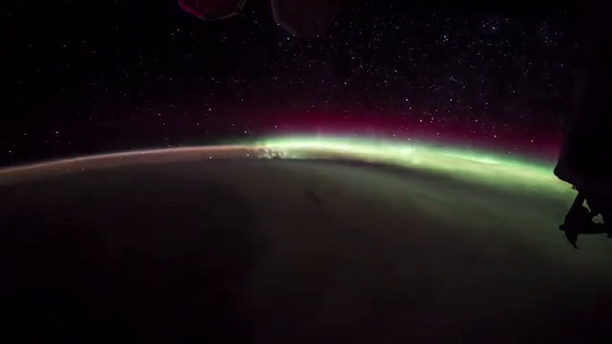 View the northern lights from space