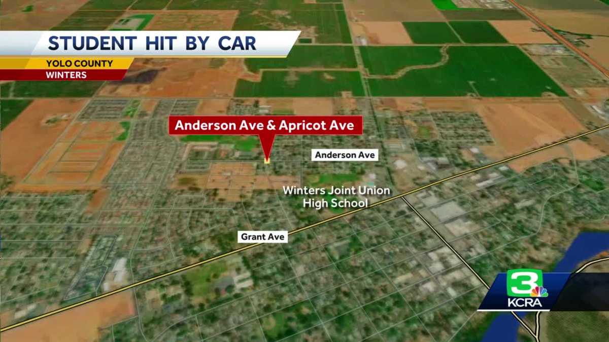 Student hit by car while crossing street for school in Winters