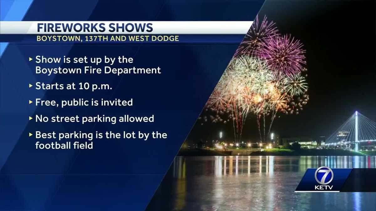 Find Fireworks Shows in Omaha for 4th of July and Year-Round