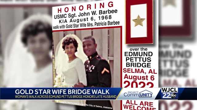 Gold Star wife honoring late husband at Edmund Pettus Bridge - Vimarsana News