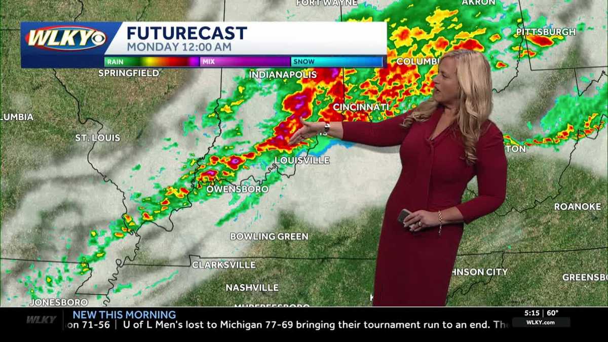 Near record warmth, then strong storms possible