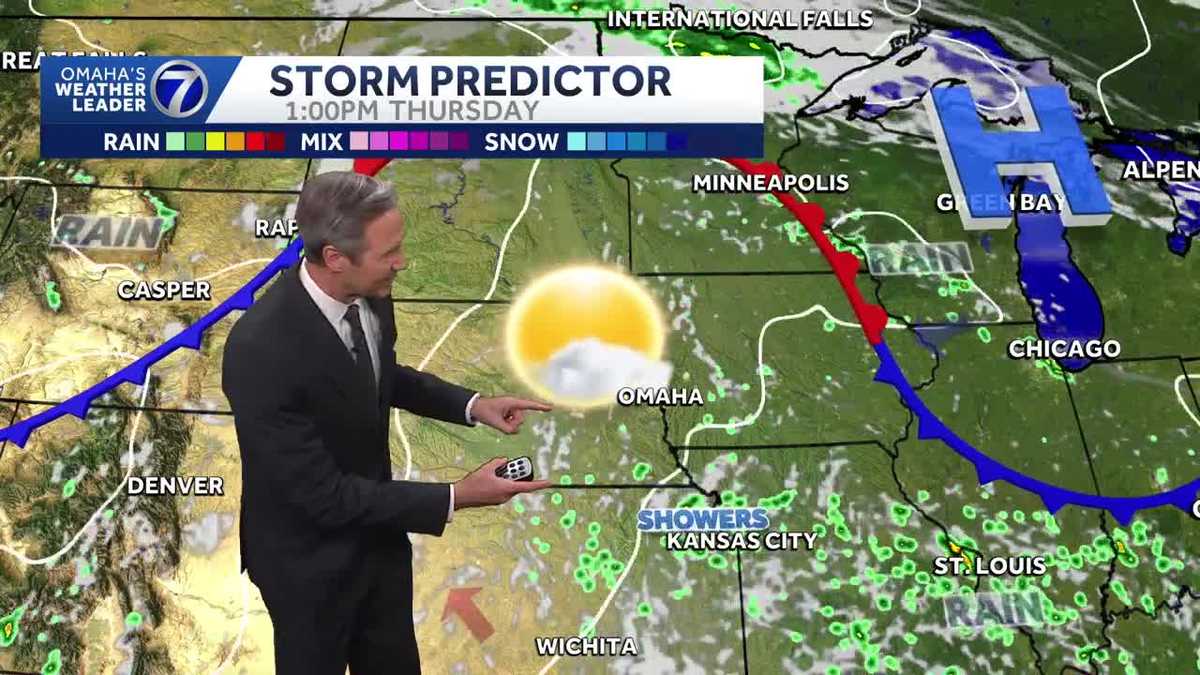Tiny rain chance for Omaha on Thursday, but still looks like another hot day
