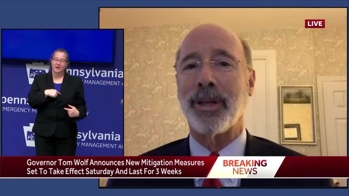 Pennsylvania Coronavirus New Restrictions Introduced By Gov Wolf