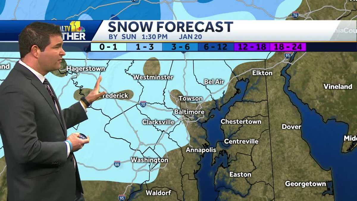 Lowell lets you know when the snow appears this weekend